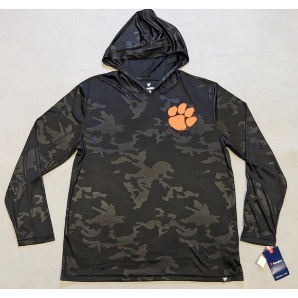 Fanatics Other - Clemson Tigers Hoodie Mens Large Black Fanatics Camo Training Shirt Football New